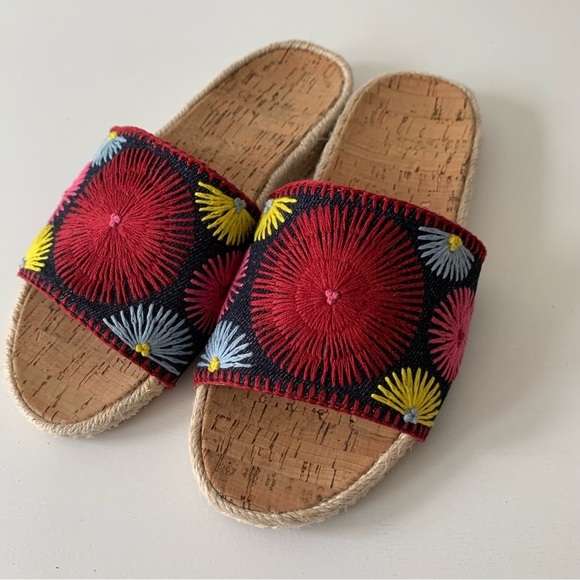 JACK ROGERS Bettina Espadrille Flatform Sandals Sz 6.5 - Picture 3 of 8